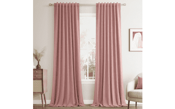 84" Blackout Curtains 2-Panel Set – Thermal Insulated, Darkening, Ash Rose