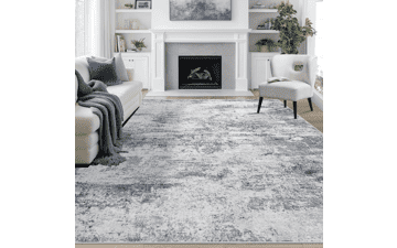 8x10 Washable Area Rug Blue Grey