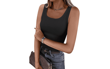 ANRABESS Women's Sleeveless Scoop Neck Tank Top