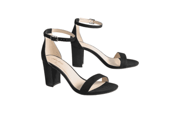 Ankis Chunky Heel Sandals – Open Toe Ankle Strap