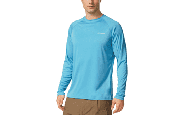 Baleaf Men's UPF 50+ Long Sleeve Rash Guard