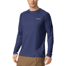 Baleaf Men's UPF 50+ Long Sleeve Rash Guard