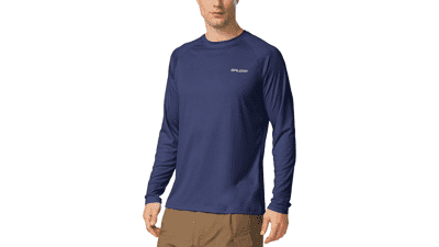 Baleaf Men's UPF 50+ Long Sleeve Rash Guard