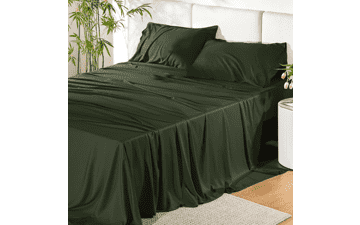 Bedsure PureWoven Bamboo Rayon Queen Sheets – Cooling, Soft, 4 Pack