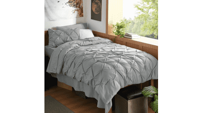 Bedsure Twin XL Comforter Set Grey – All-Season Down Alternative Bedding