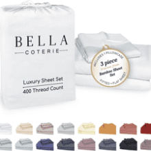 Bella Coterie Bamboo Viscose Twin Sheets – Cooling, Soft, Hypoallergenic