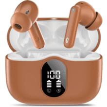 Bluetooth 5.4 Wireless Earbuds – Noise Cancelling Mic, IP7 Waterproof, 36h Battery