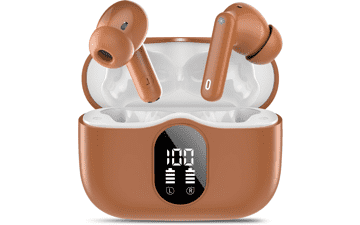 Bluetooth 5.4 Wireless Earbuds – Noise Cancelling Mic, IP7 Waterproof, 36h Battery