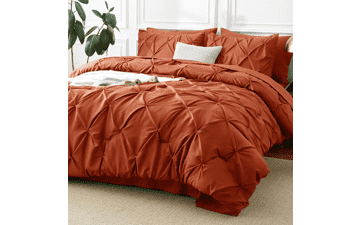 Burnt Orange 7-Piece Comforter Set – Full Size, OEKO‑TEX Certified
