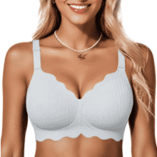 COCOMARTS Wireless Push-Up Jelly Bra – No Underwire, Full Coverage