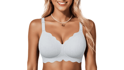 COCOMARTS Wireless Push-Up Jelly Bra – No Underwire, Full Coverage