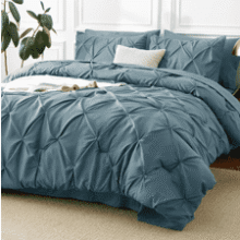 California King Comforter Set 7-Piece Mineral Blue