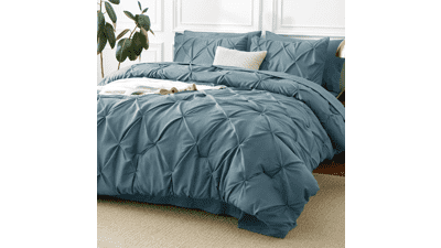 California King Comforter Set 7-Piece Mineral Blue