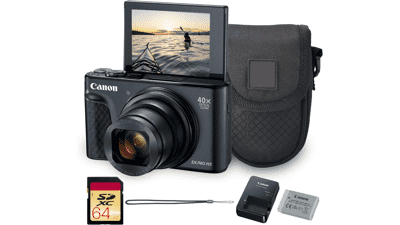 Canon PowerShot SX740 HS 20.3MP Camera Bundle