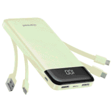 Charmast 10000mAh Portable Charger with 4 Built-in Cables