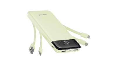 Charmast 10000mAh Portable Charger with 4 Built-in Cables