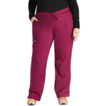 Cherokee Women's Mid-Rise Flare Scrub Pants – 5 Pocket, 2-Way Stretch