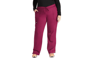 Cherokee Women's Mid-Rise Flare Scrub Pants – 5 Pocket, 2-Way Stretch