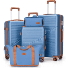 Cosbarn 20-28" ABS Hardshell Luggage Set with Wheels