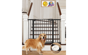 Cumbor Auto-Close Baby & Dog Gate for Stairs