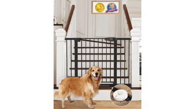 Cumbor Auto-Close Baby & Dog Gate for Stairs