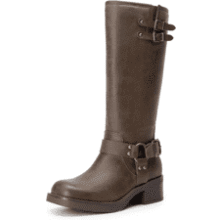 DREAM PAIRS Women's Moto Knee High Boots with Adjustable Buckles