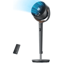 DREO 120° Oscillating Standing Fan – Quiet 20dB, 9 Speeds, Adjustable Height