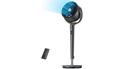 DREO 120° Oscillating Standing Fan – Quiet 20dB, 9 Speeds, Adjustable Height