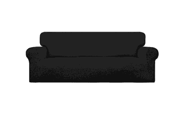 Easy-Going Stretch Oversized Sofa Slipcover – Washable Black