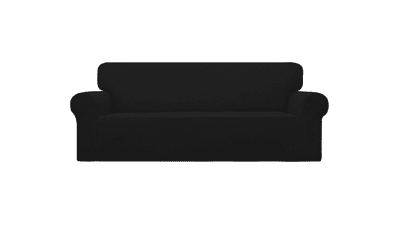 Easy-Going Stretch Oversized Sofa Slipcover – Washable Black