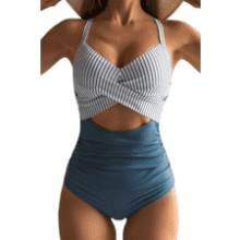 Eomenie Women's Tummy Control One-Piece Swimsuit