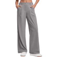 Ewedoos Women's Wide-Leg Work Pants