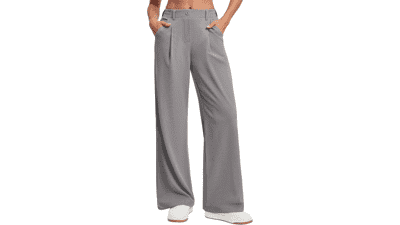 Ewedoos Women's Wide-Leg Work Pants