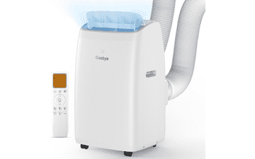Gasbye Dual Hose Portable AC – 14,000 BTU, 13.6 CEER, 45dB