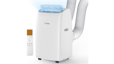 Gasbye Dual Hose Portable AC – 14,000 BTU, 13.6 CEER, 45dB