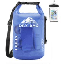 HEETA Waterproof Dry Bag Backpack with Phone Case – 5L to 40L Roll‑Top