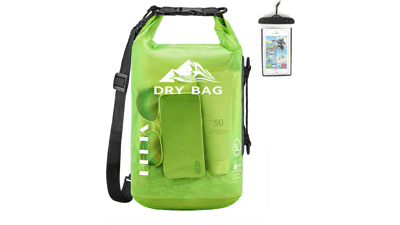 HEETA Waterproof Dry Bag Backpack with Phone Case