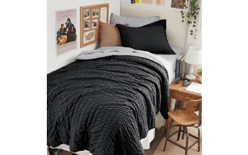 HYMOKEGE Twin XL Seersucker Comforter Set – 5 Piece All-Season Bedding