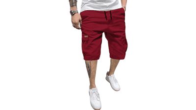 JMIERR Men's Cotton Chino Cargo Shorts