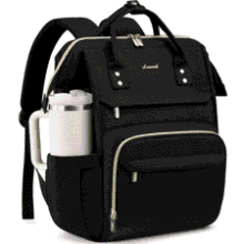 LOVEVOOK Women's 15.6" Waterproof Laptop Backpack with Tumbler Holder