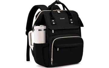 LOVEVOOK Women's 15.6" Waterproof Laptop Backpack with Tumbler Holder