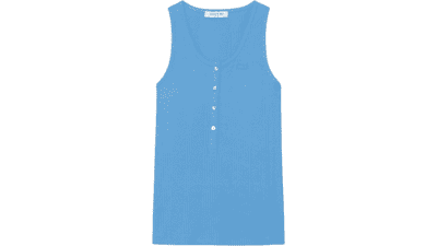 Lacoste Women's Slim Ribbed Cotton Tank Top