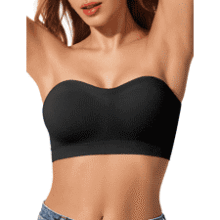 LetsJoli Strapless Push-Up Bandeau Bra – Wireless, Padded, Non-Slip