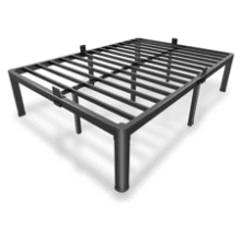 MAF 14" Metal Platform Bed Frame – Heavy Duty, Noise-Free, No Box Spring