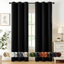MIULEE 2-Panel Blackout Curtains 40x84