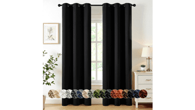 MIULEE 2-Panel Blackout Curtains 40x84