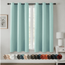 MIULEE Blackout Curtains 40x45 Aqua