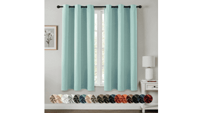 MIULEE Blackout Curtains 40x45 Aqua