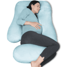 MOON PARK 57" U-Shaped Pregnancy Pillow – Full Body Support