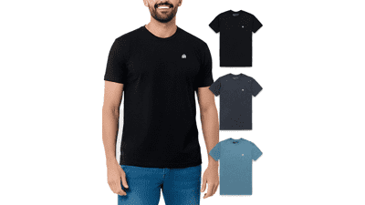Mens Cotton Crew Neck Athletic Fit T-Shirts